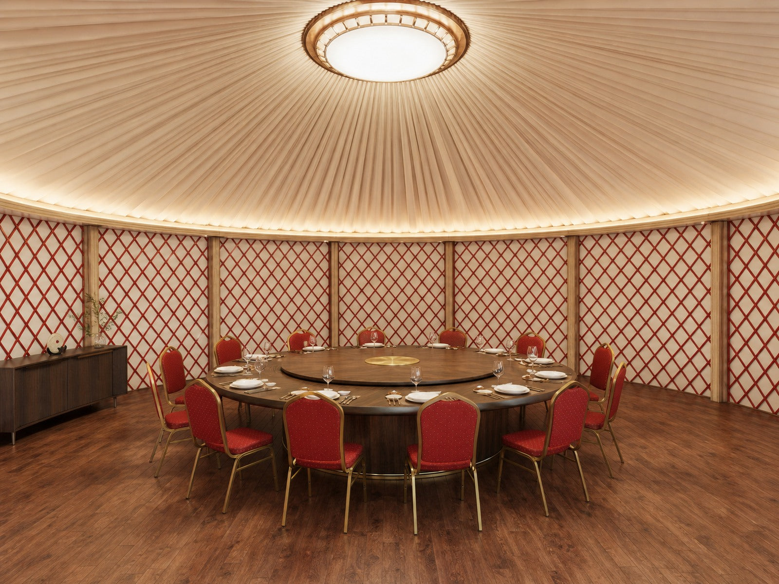Tenger 52 m² Reception and Dining Space interior view 1