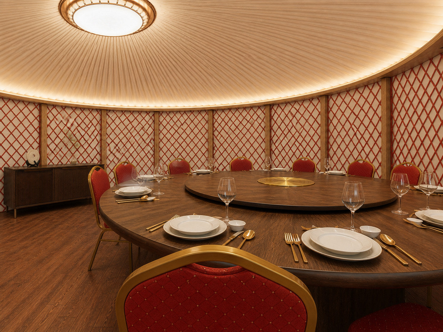 Tenger 52 m² Reception and Dining Space interior view 3